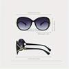 Fashion Gradient Sunglasses Classics Women Elegant Fox Head Curved Sun Glasses Retro Sunshade Non-polarized Glasses