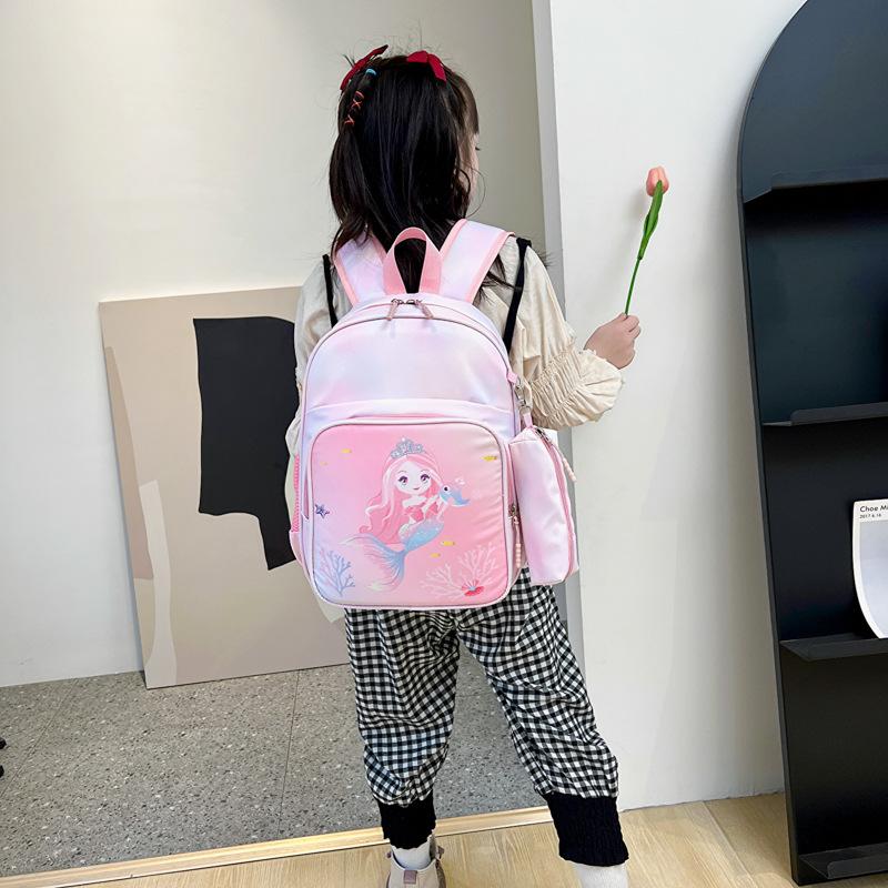 Kindergarten Primary School Students Schoolbag Foreign Style Printing Large Capacity Boys And Girls Backpack Children Backpack Tide