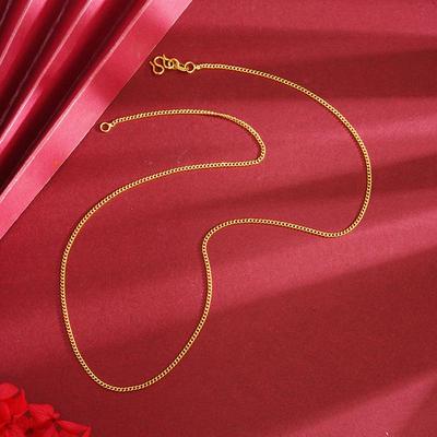 Ancient Tradition Sand Gold Chain Necklace: Elegant, Versatile, with Long-lasting Color Retention