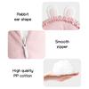 Cat Dog Neck Pillow U-shaped Cute Rabbit Ears Soft Rebound Smooth Zipper Pet Neck Support Washable Pet Pillow
