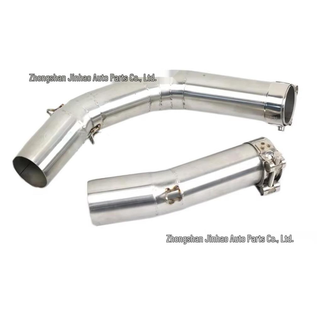 R1 Motorcycle Exhaust Pipe Modification, Stainless Steel Mid-Section, Non-Destructive, Compatible with 2009-2014 Models