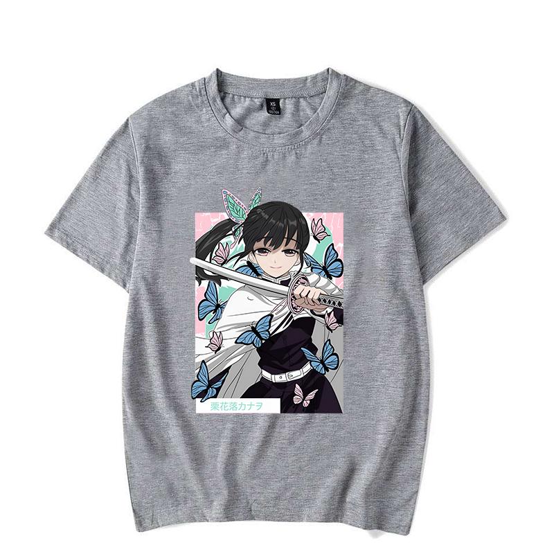 Hot Anime Tsuyuri Kanao Printing T Shirt Men/Women Tops Tees Summer Cool Personality Loose Short Sleeve