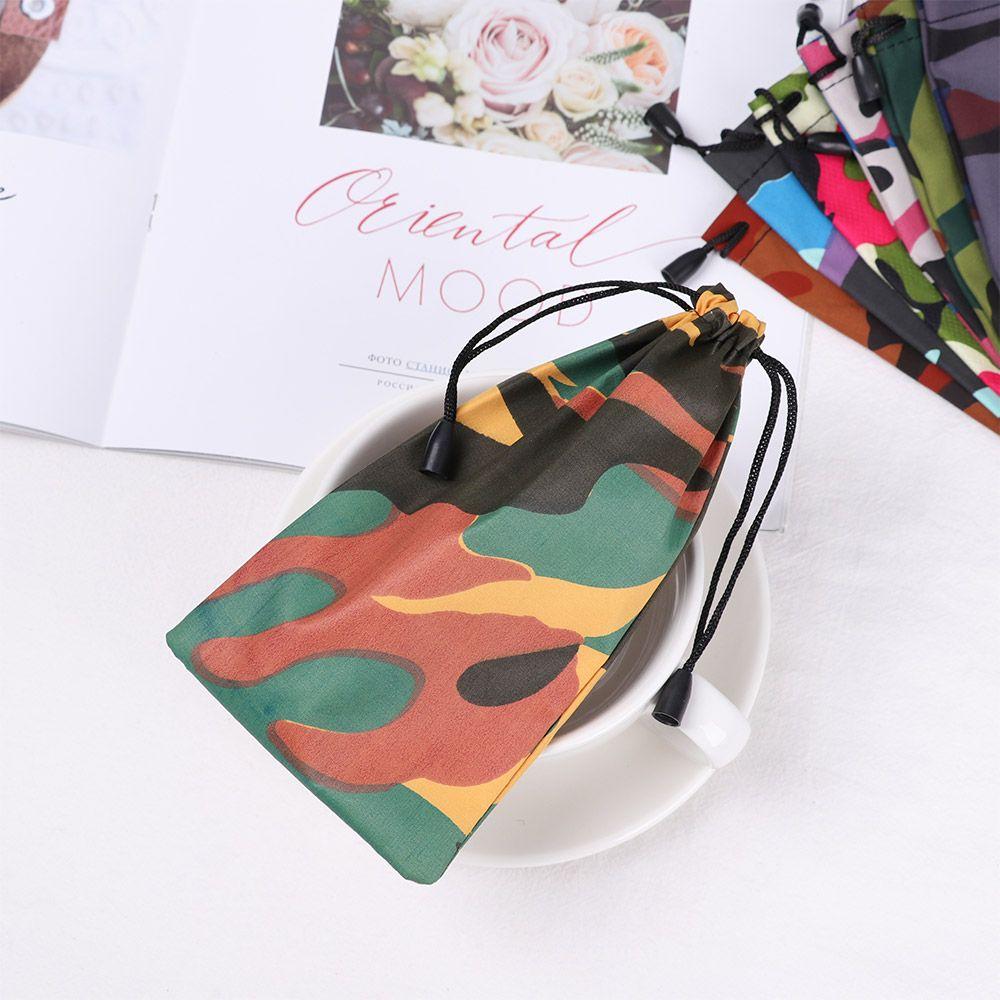 5Pcs Random Color New Waterproof  Eyeglass Container Eyewear Bag Glasses Cloth Bags Reading Glasses Cases