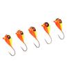 5PCS Ice Fishing Hooks 5MM High Carbon Steel Ice Fishing Jig Lures for Outdoor Fishing Accessories