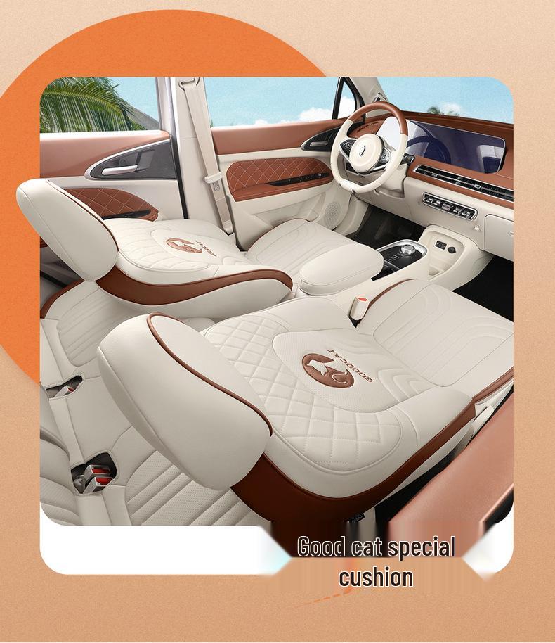 ORA Good Cat GT Cartoon Seat Cover - Full Wrap, Four Seasons Use, Cute Design, 2022 Model.