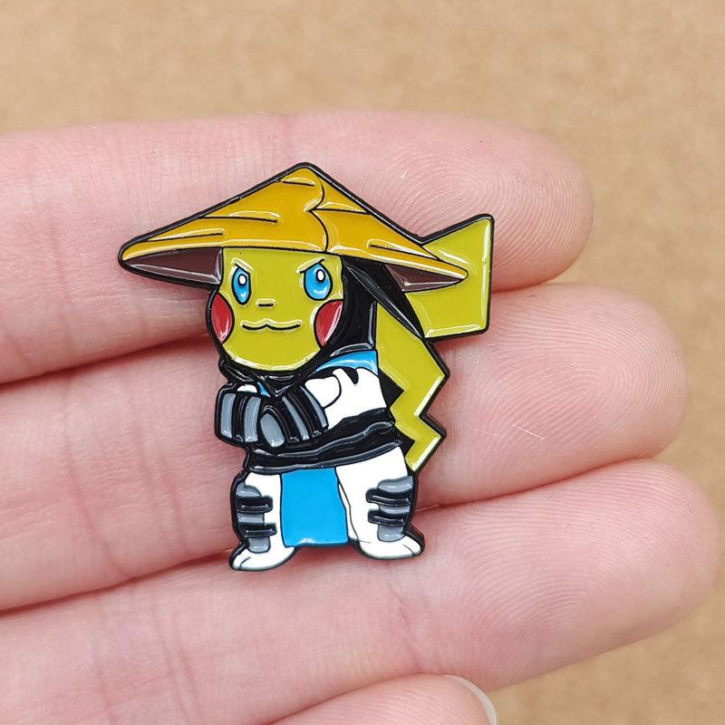 Pikachu Enamel Pin Brooch for Women Cartoon Lapel Pins Badges On Backpack Clothing Accessories Jewelry Fans Gift