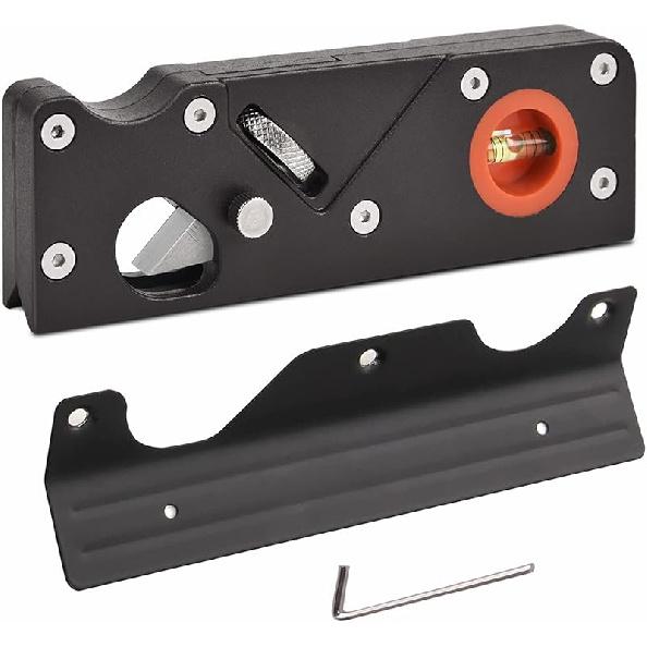 Chamfer Plane-Woodworking Edge Corner Plane with Auxiliary Locator, Hand Plane Suitable for Quick Edge Trimming of Wood (W/7cuters)