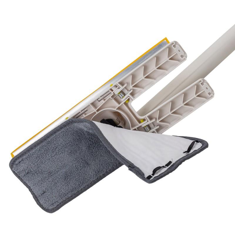 WMC Mop with Butterfly Wringing Mechanism + Squeegee + 3 Attachments
