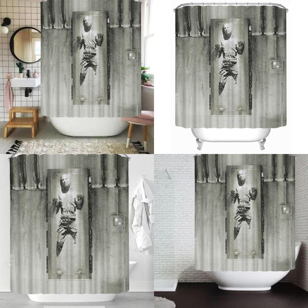 Festive Halloween Mummy Zombie Design Polyester Shower Curtain Full Print