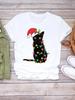 Printed Lady Clothing Fashion Christmas Women Plaid Truck Tree Trend 90s Short Sleeve TShirts New Year Graphic T Top Tee