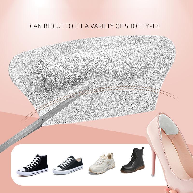 Leather Heel Sticker Boots Soft Widened Anti-wear Sticker Sneakers Invisible Size Adjustment Half Size Pad High Heels
