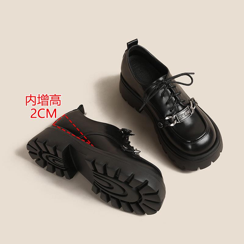 Thick-soled thick-heeled waterproof table for small single shoes for women, and the height will increase in spring for women with small size 333.