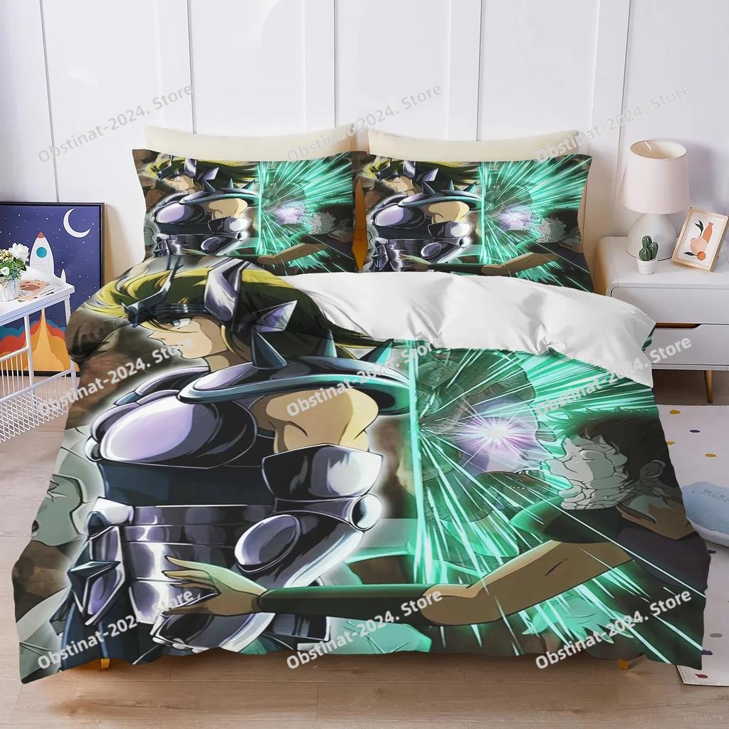 3d Cartoon S-Saint Seiya Comforter Bedding Set Printed Duvet Cover Sheet Pillowcase Bed Soft Quilt Cover Full Queen King Size