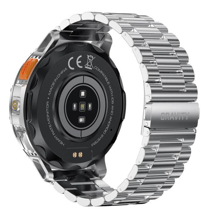 Smartwatch Męski Gravity Gt22-2 - Amoled, Dodatkowy Pasek (Sg030B)