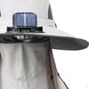 Outdoor Solar Fan Hat Fisherman Lightweight Adjustable Cooling Sun Protection Fishing