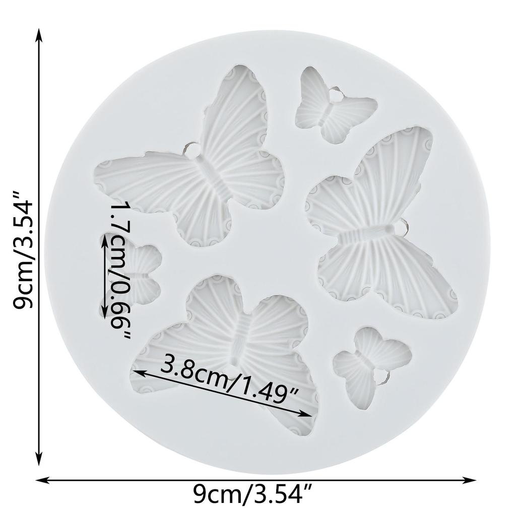 Butterfly Silicone Molds Butterfly Fondant Mold Relief Flower Mold Cake Decorating Tools Cupcake Topper Candy Chocolate Gumpaste Mold