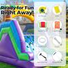 Commercial PVC Inflatable Water Slide Outdoor Backyard Summer Party Dry Wet Inflatable Slide With Splash Pool for Family Event