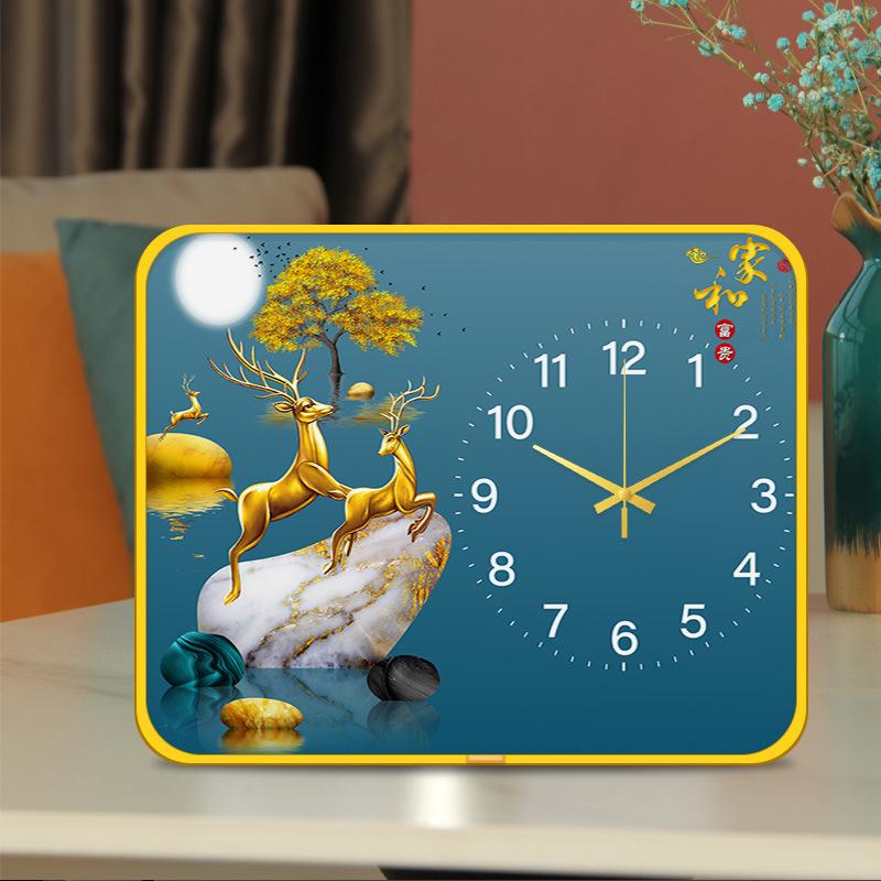 Desktop Silent Clock Clock Desktop Bedroom Modern Minimalist Creative Stylish Silent Living Room Decorative Clock Watch