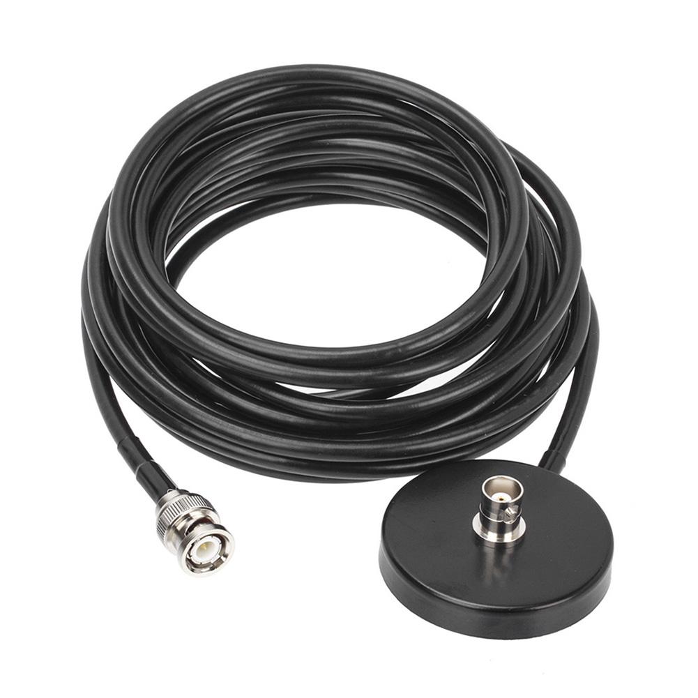 

RG58 BNC антенный удлинительный кабель 5 метров BNC гнездо магнитное крепление металлическая основа для двусторонней радиосвязи для беспроводного микрофона
