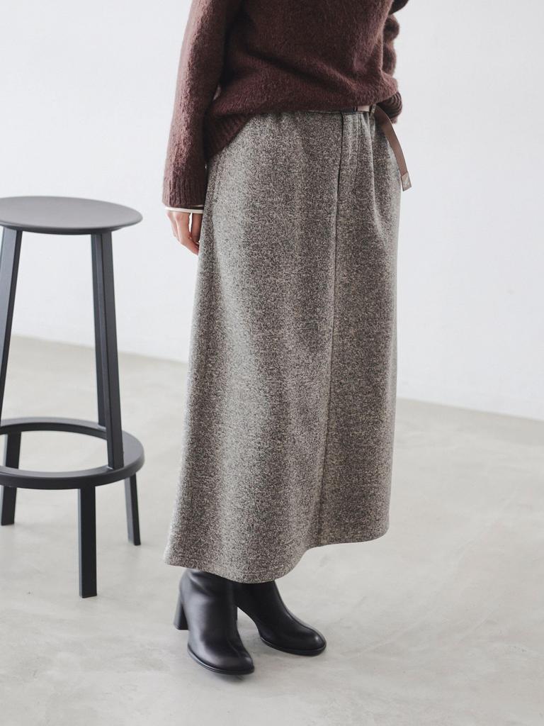 LIFE STORE by GRAMICCI Custom Knit Flare Skirt OATMEAL S BMING BEAMS (Sizes S-M), Women's