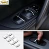 Chrome Car Window Lift Button Trim Cover Bezels For Nissan Rogue Sport 2017-