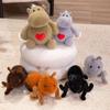Creative Long Plush Heart Hippo Toy with Big Belly