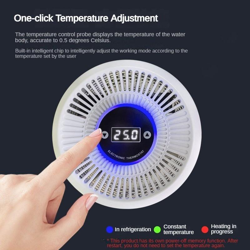 100W/120W Fish Tank Thermostatic Cooling And Heating Machine Aquariums Silent Electronic Cooler Fish Tank Small Water Chiller