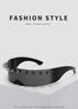 Cyberpunk Demon Sunglasses with Metal Rivets - Funny and Stylish Party Wear