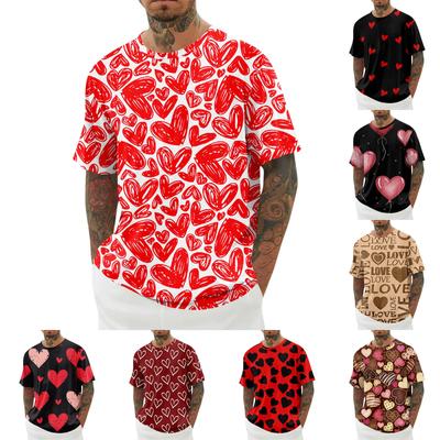 Men's T-shirt, Loose Casual Short Sleeved Top, Men's Short Sleeved Top