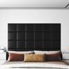 VidaXL Wall Panels 12 Pcs Black 30x30 Cm Faux Leather 1.08 M² 343799