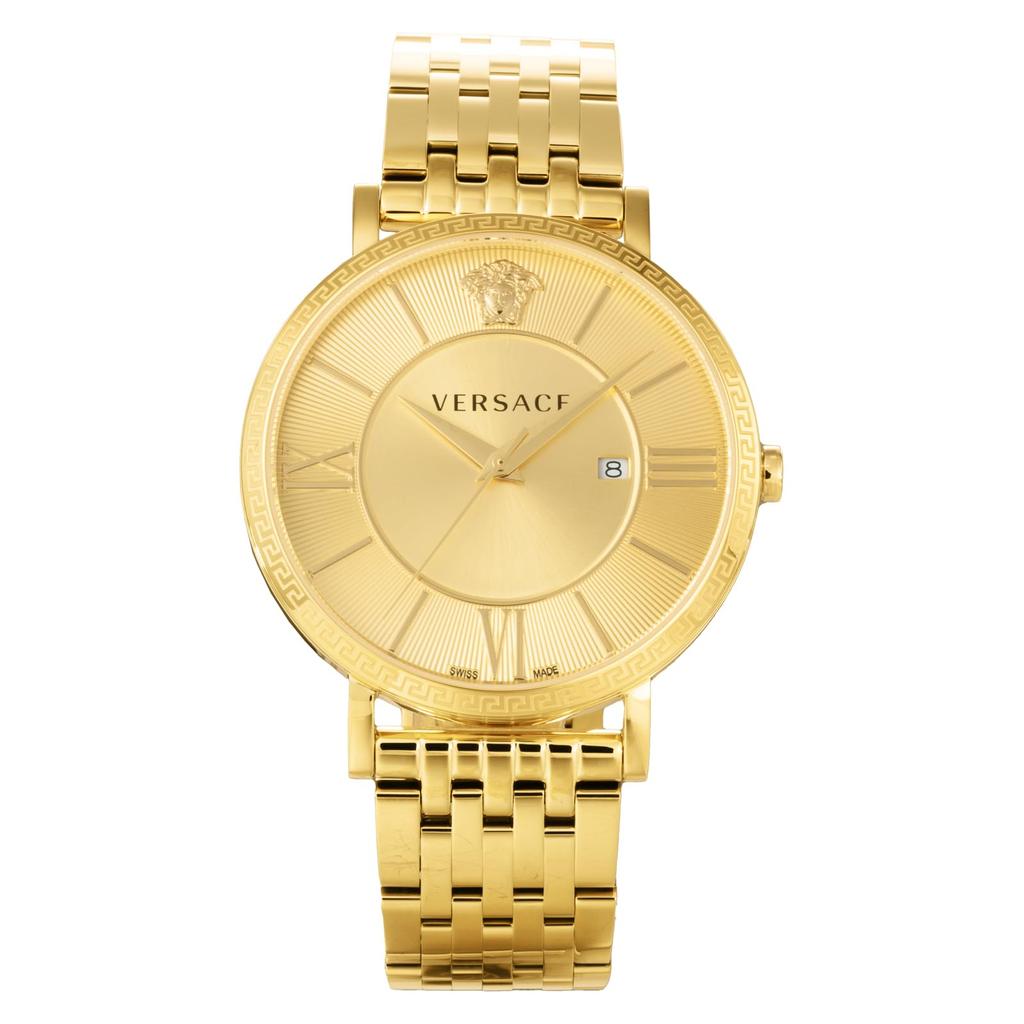 Versace Casual V Yellow Gold Watch, Eternal, VENCA0524, Men's, [Used]