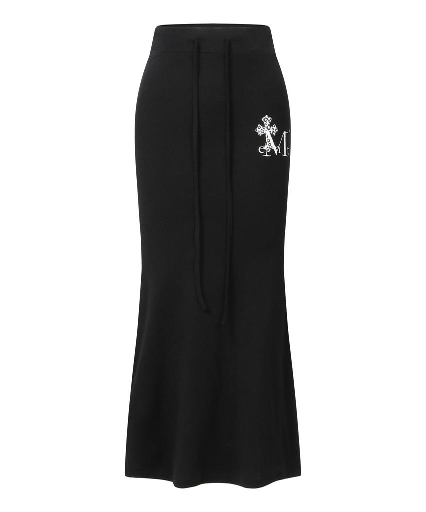 MUCENT Sahara Leopard Print Cross Long Skirt (2 Colors)