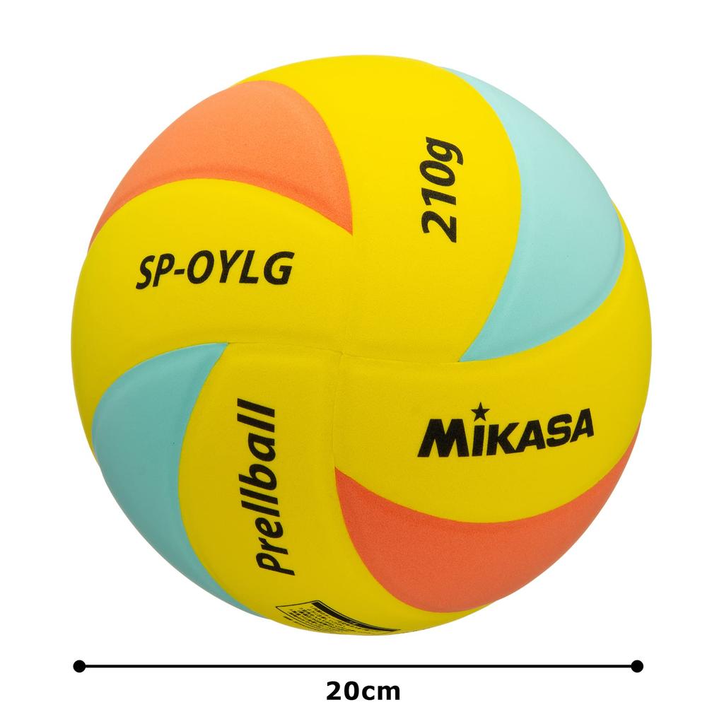 MIKASA Prell Ball, Orange/Yellow/Light Green, SP-OYLG, Recommended Internal Pressure: 0.15-0.20 Kgf/cm²