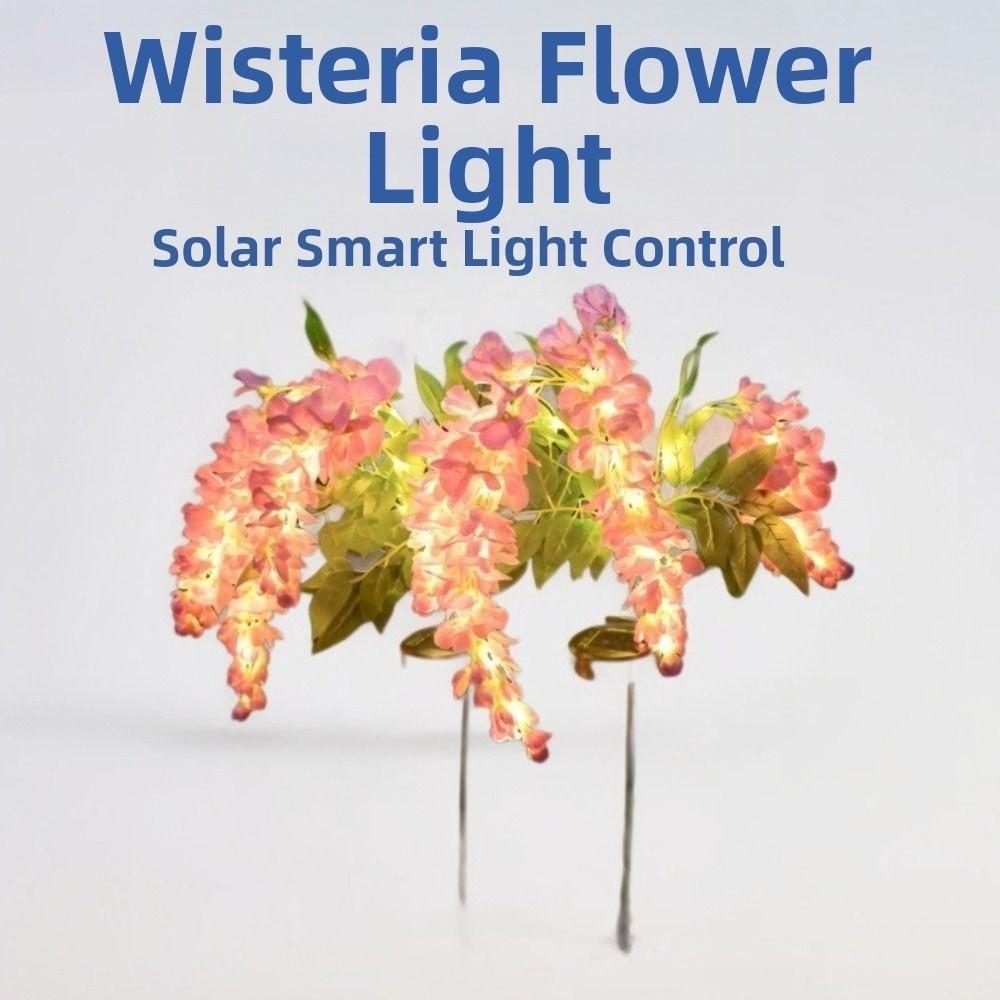 Realistic Solar Wisteria Flower Lamp Creative Landscape Lawn Lamp Simulation Flower Lamps House