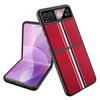 For Motorola Razr 40 5G Phone Case Colorful Stripes Pattern with Rear Screen Film