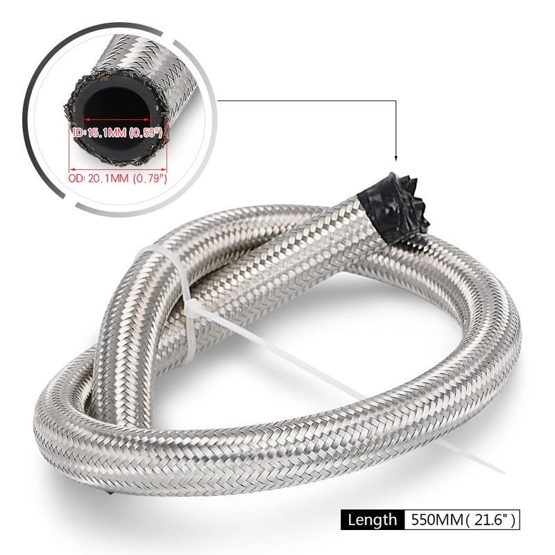 PQY - T3 T4 T3/T4 T70 T66 TO4E Turbo Oil Feed Line Oil Return Line Oil Drain Line Kit Blue and Red PQY-TOL21