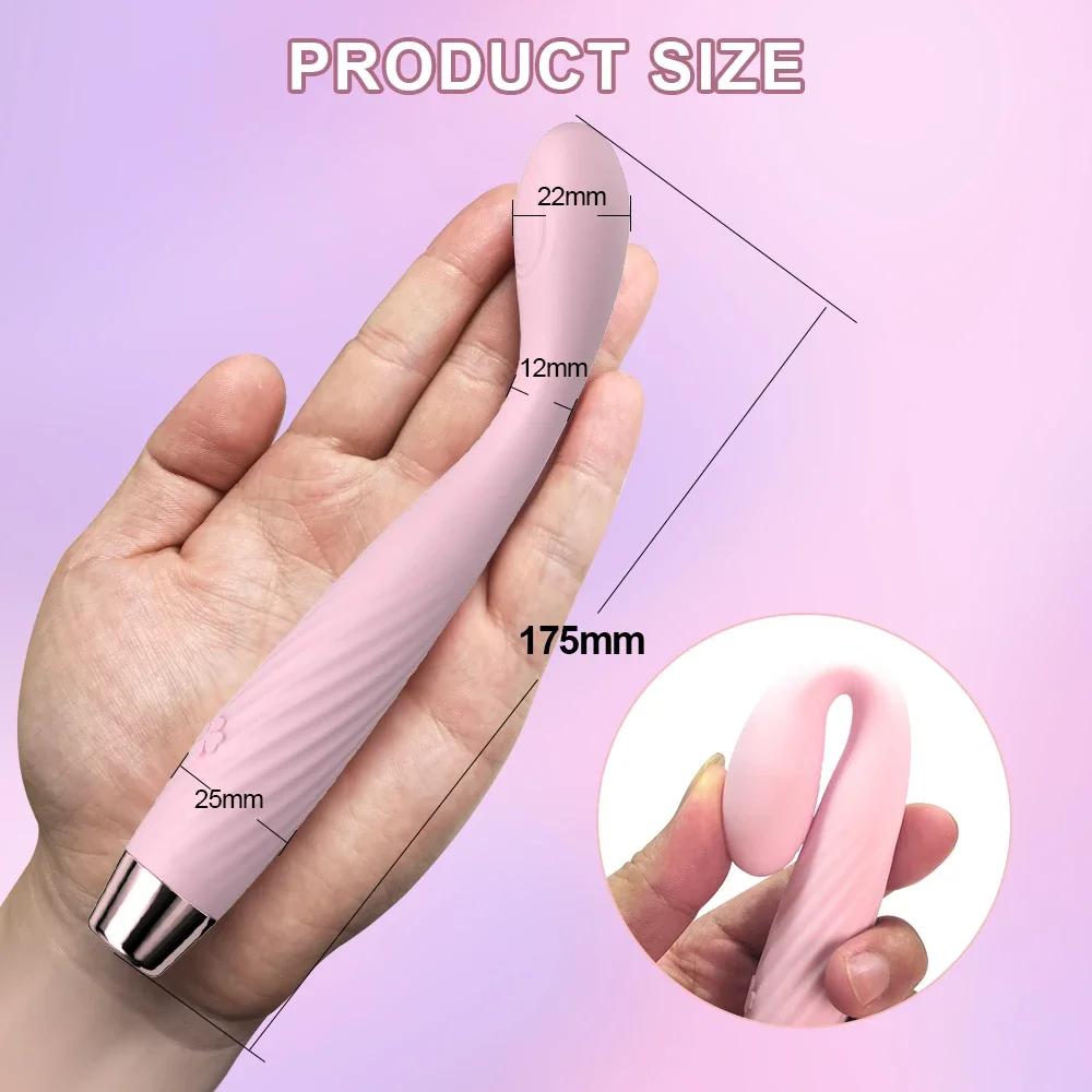 Powerful G-Spot Vibrator Female for Beginner Soft Nipple Clitoris Stimulator Massager Fast Orgasm Adult Goods Sex Toys for Women