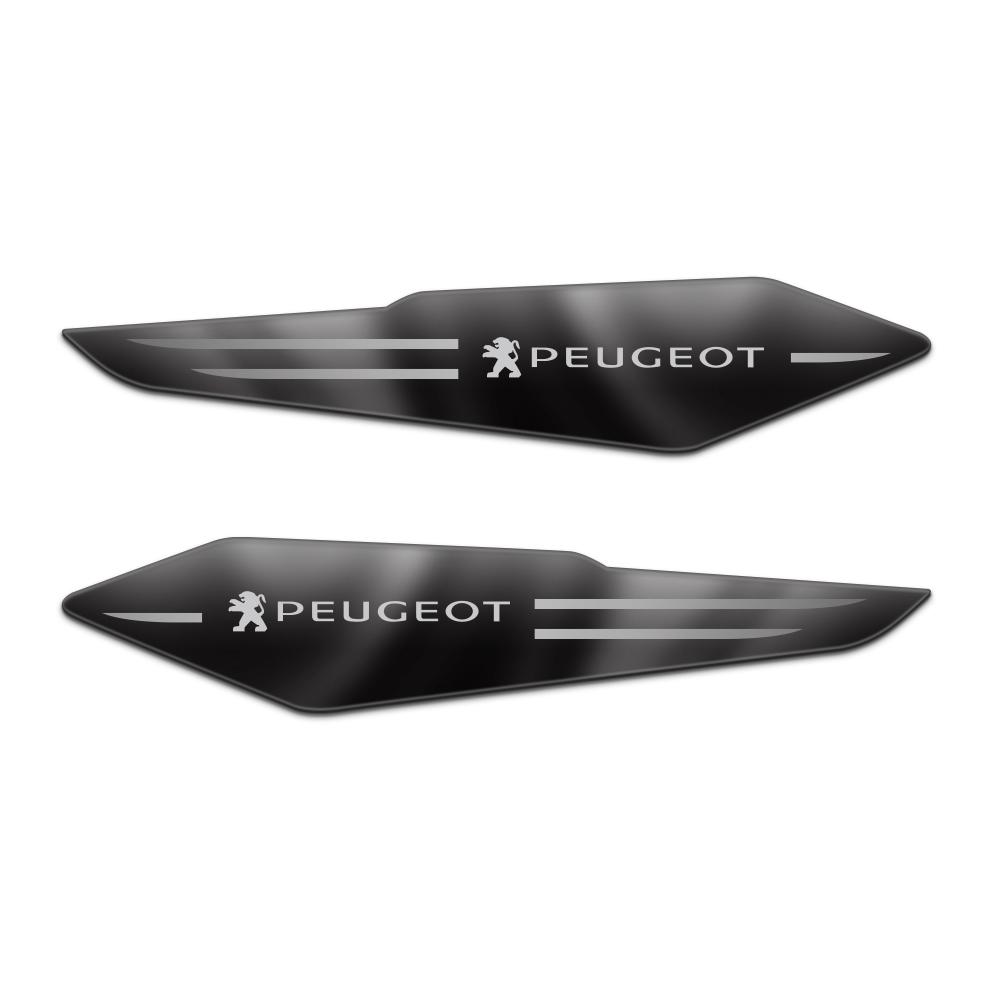 2 szt. Metalowe naklejki 3D na błotnik boczny samochodu, emblemat nadwozia, dekoracja, naklejka do Peugeot 206 207 208 307 107 2008 308 3008 Akcesoria