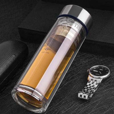 Shixi Double-Layer Borosilicate Glass Cup