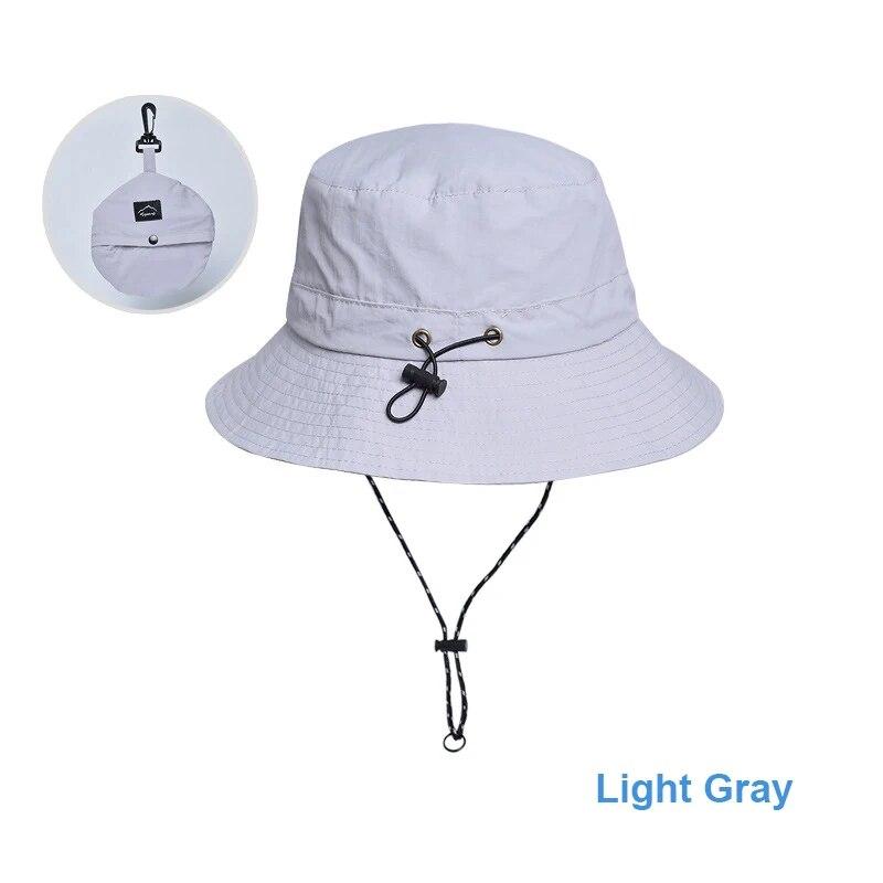 Outdoor Waterproof Bucket Hats Men Women Foldable Fisherman Hat Sun Protection Hat Boonie Hat Camping Hiking Garden Safari Beach