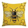 Bee Day Pillow Cartoon Spring and Summer Sofa Pillow Living Room Decoration Sunflower New Printed Pillow Cover