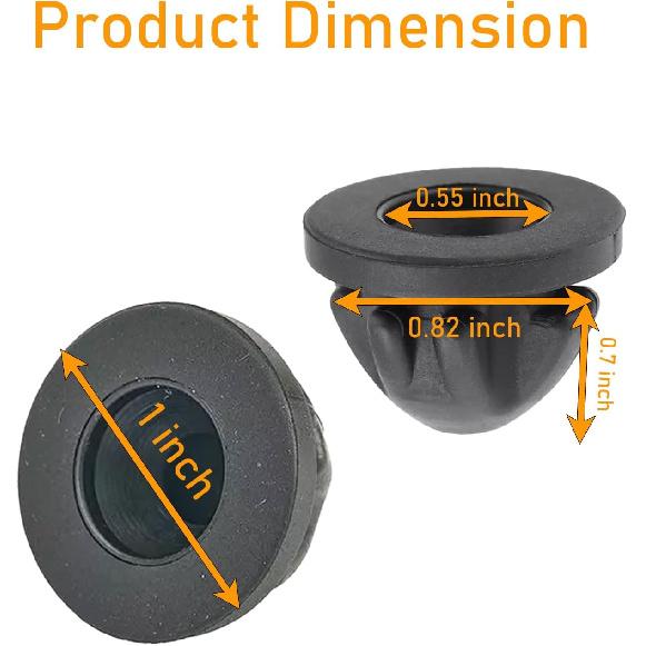 11127614138 4Pc Engine Cover Trim Rubber Mount Grommet Bush Bump Stop Compatible with B-M-W 1Series-8 Series ,X1-X7,MINI,2001-2019