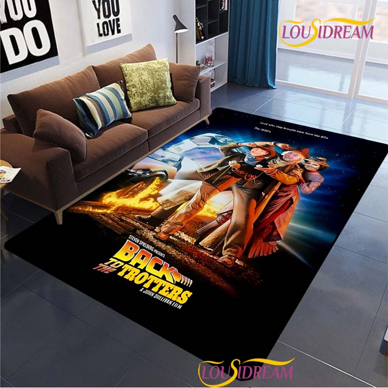 Back To The Future Carpet for Living Room Bedroom Rug Kitchen Kid Unslip Floor Mats Birthday gift photography props Alfombra Rug