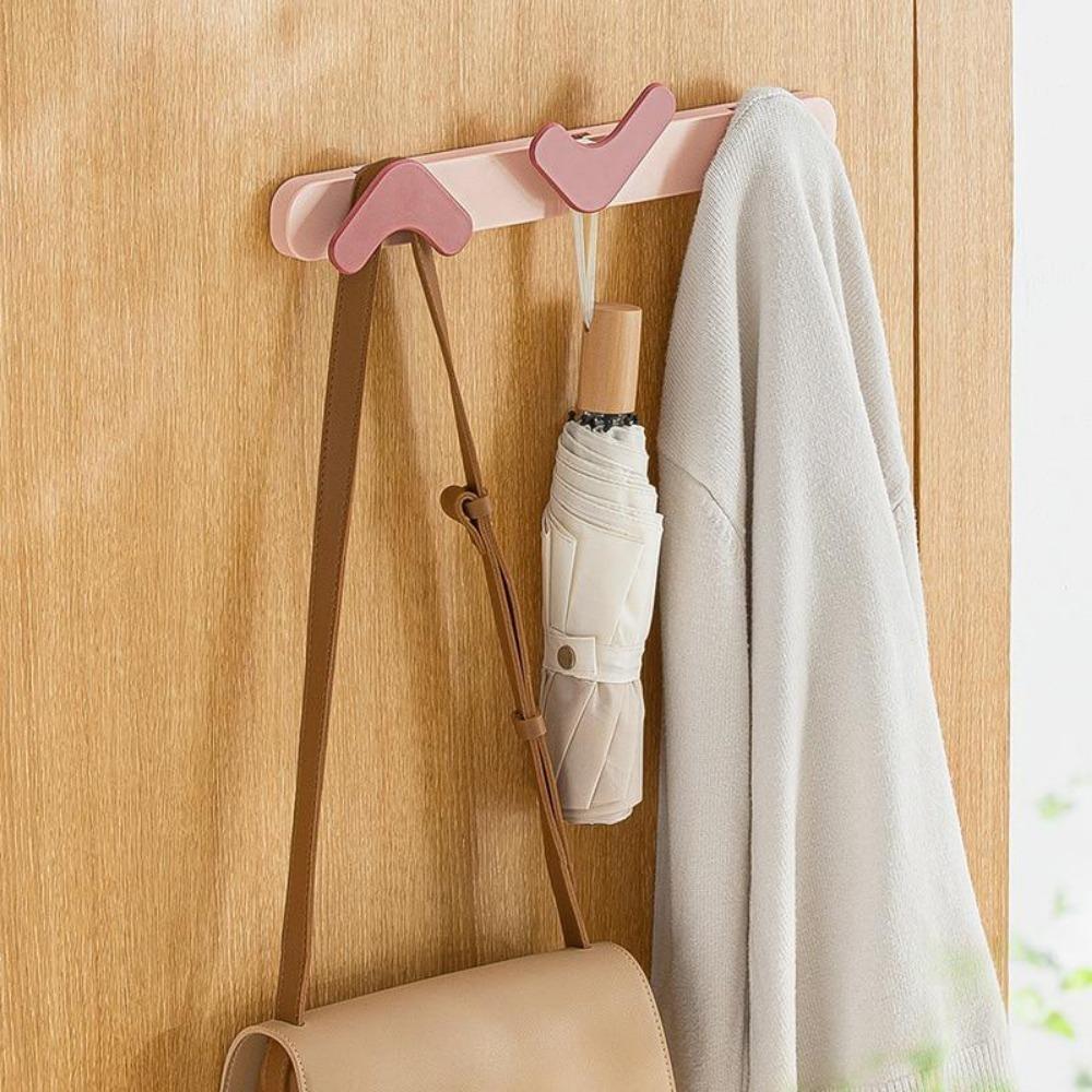 Multifunkční kuchyňský nástěnný háček do koupelny, silný samolepicí háček, plastové dveře, zadní klíč, klobouk, úložný stojan, gadgety
