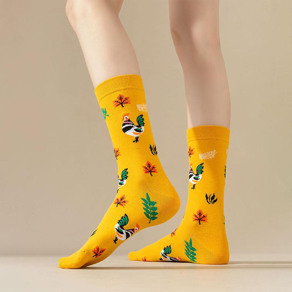 Thanksgiving Socks, Fashion Novelty Mid Calf Socks for Men and Women