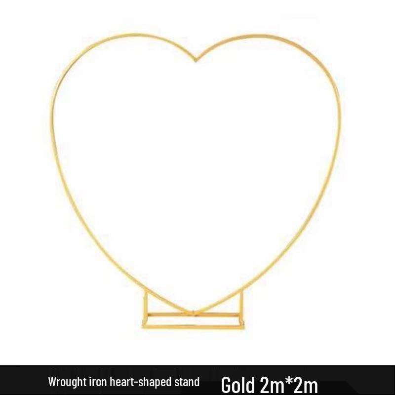 Heart-Shaped Wedding Arch Balloon Stand for Proposals and Valentine's Decor