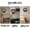 Modern Minimalist Wooden Round Silent Hanging Wall Clock, Suitable For Living Room, Office, Study Room, Bedroom, Home Decoration