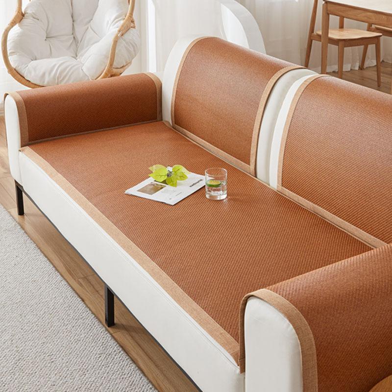 Rattan Mat Sofa Mat Seat Cushion Summer Non-Slip  New Mat Universal Bamboo Mat Sofa Cover Summer Model