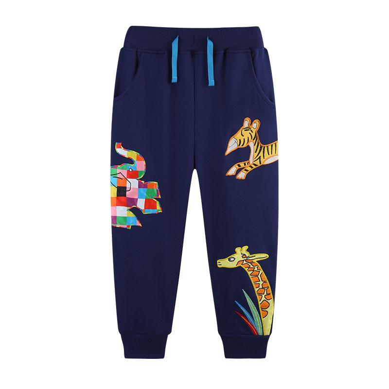 Jumping Meters 2-7T Dragon Boys Sweatpants Animals Girls Pants Full Length Children's Clothes Drawstring Kids Trousers