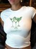 European and American style women's clothing new INS personalized street letter printing short navel short-sleeved T-shirt top